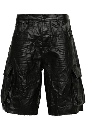 Shorts a gamba ampia nero PURPLE BRAND | P022HSCB224BLACK